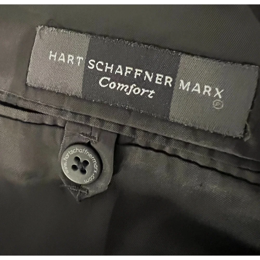 Vintage Hart Schaffner Marx Blazer Mens 40S Brown Wool Made in USA Classic Prof